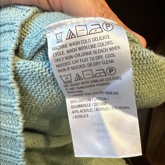 Isaac Mizrahi Teal Cowl Neck Sweater - Picture 6 of 6